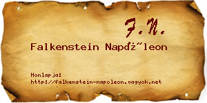 Falkenstein Napóleon névjegykártya